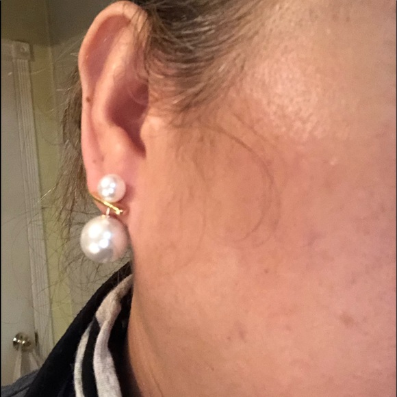 Multifunction Faux Pearl Earrings - Picture 7 of 7